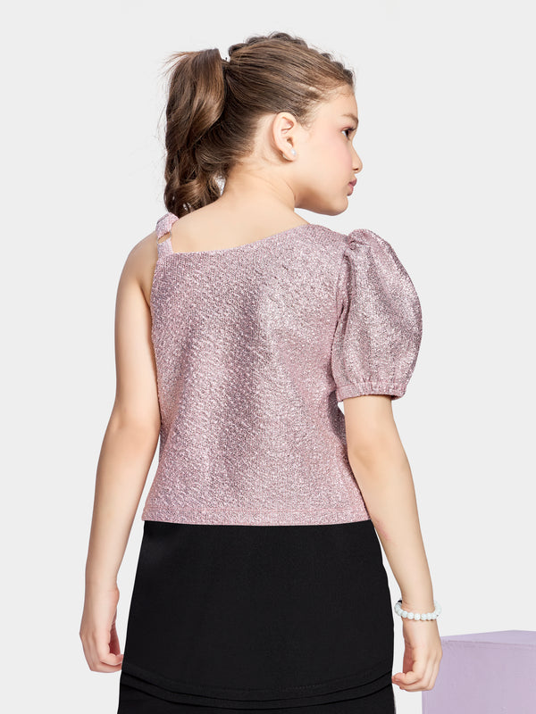 Girls Flocked Top 20629