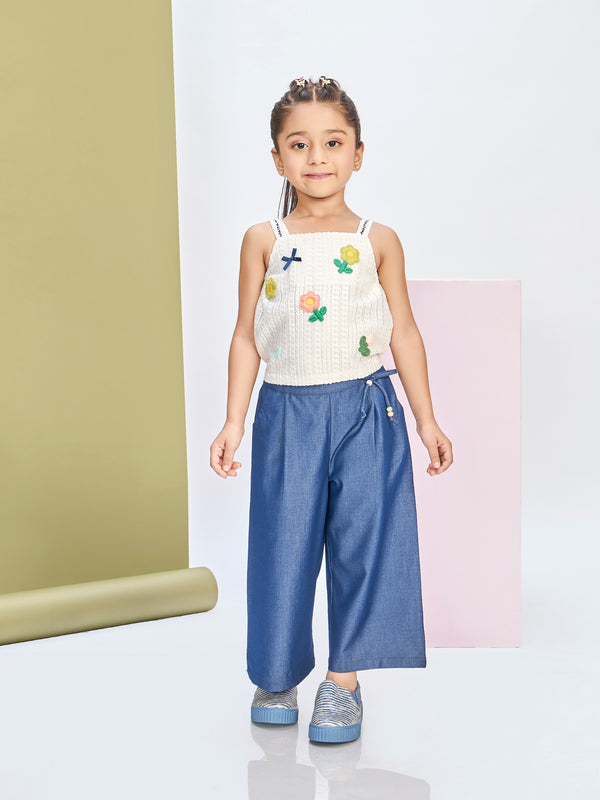 Girls Design Net Pant & Top 20638