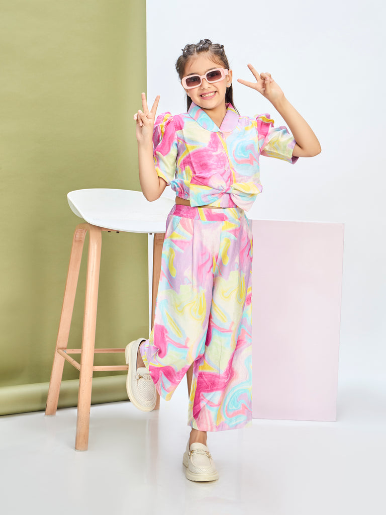 Girls Abstract Print Pant & Top 20640