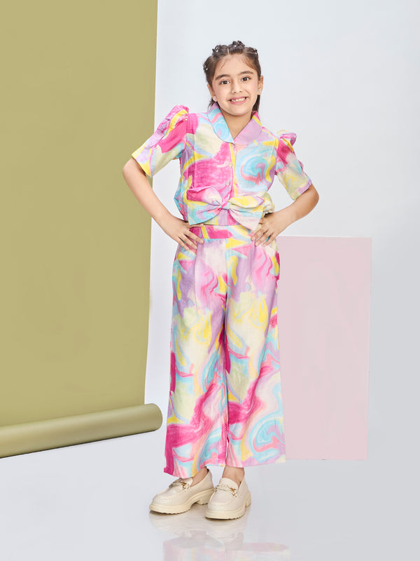 Girls Abstract Print Pant & Top 20640
