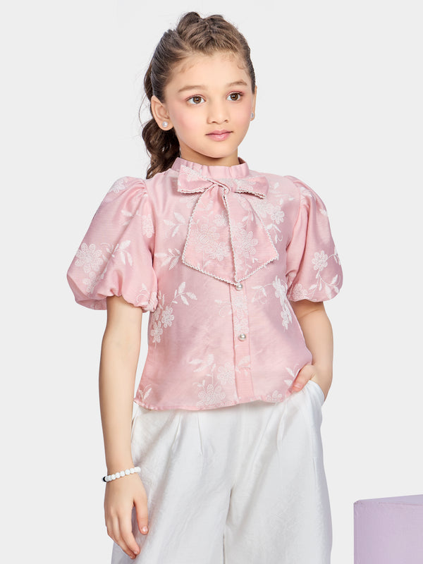 Girls Floral Print Top 20651