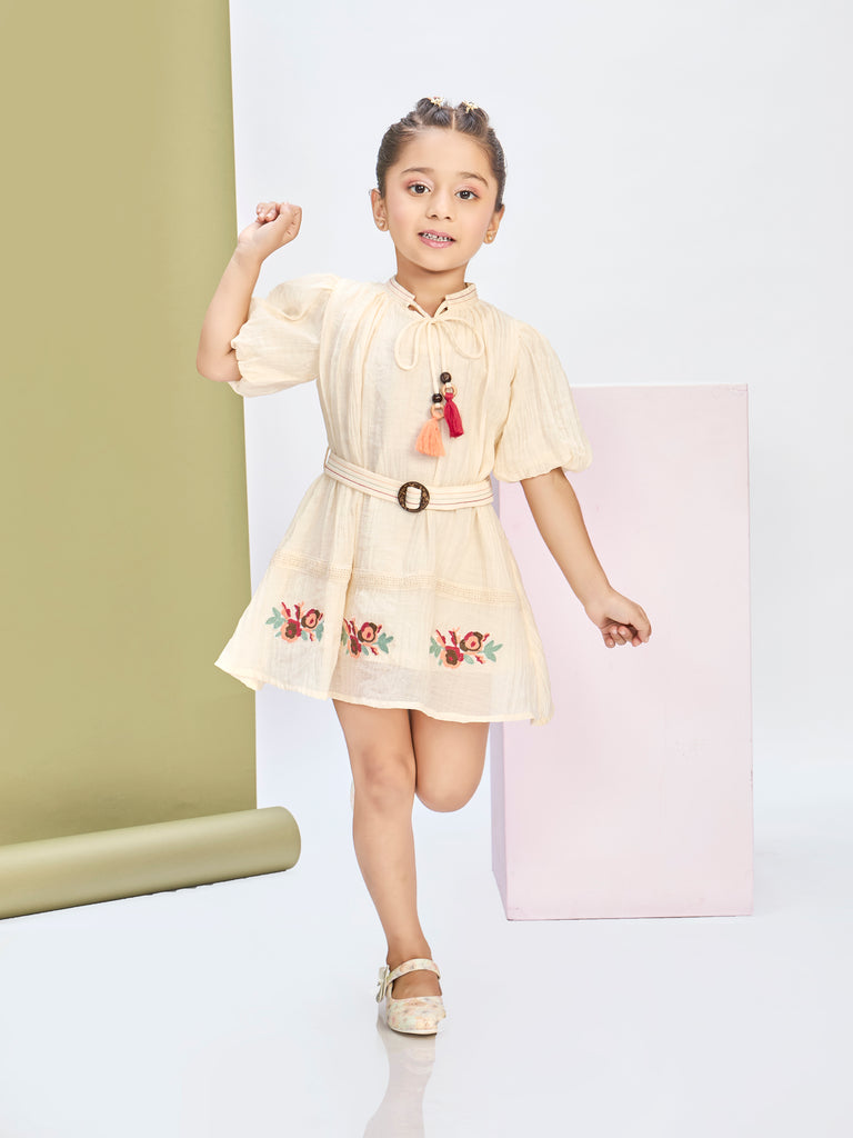 Girls Fashion Dress with Belt 20706