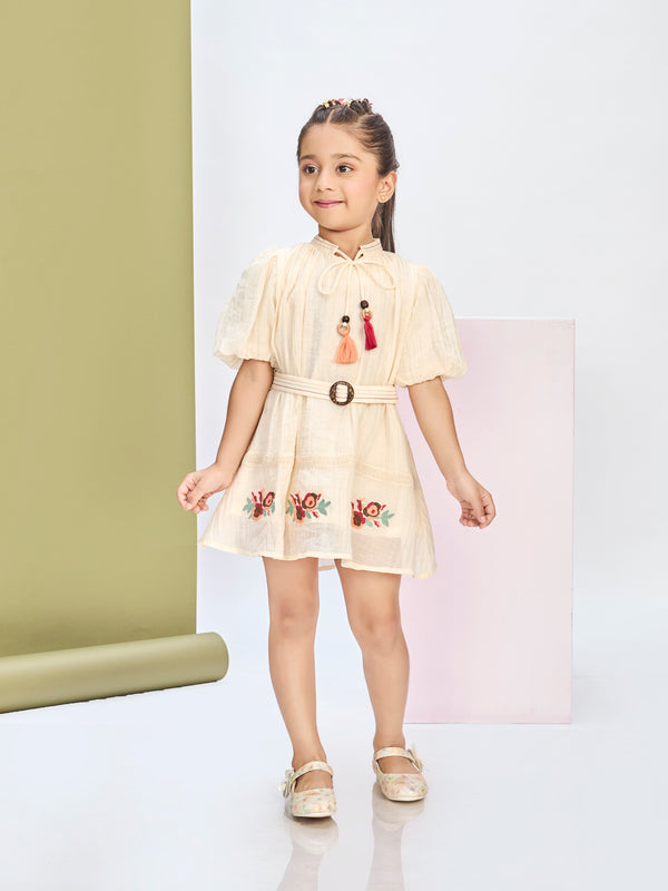 Girls Fashion Dress with Belt 20706