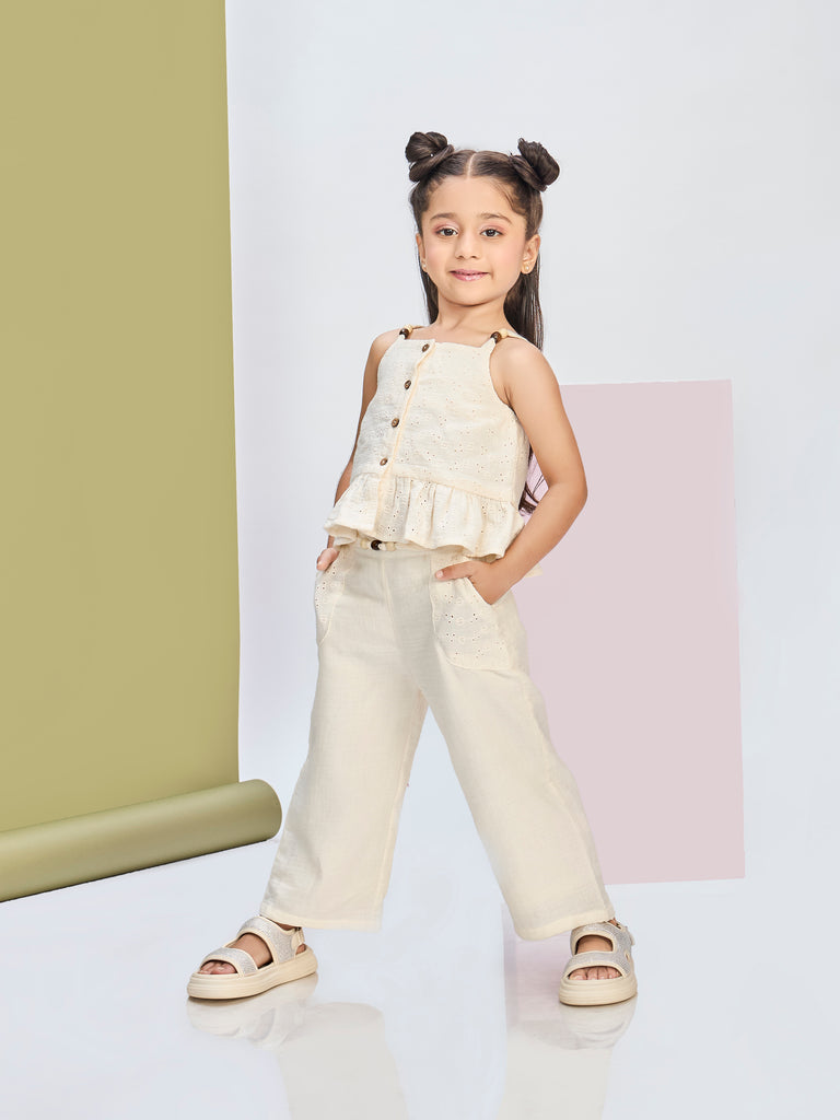 Girls Embroidered Pant & Top 20715
