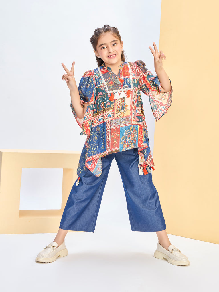 Girls Printed Pant & Top 21180
