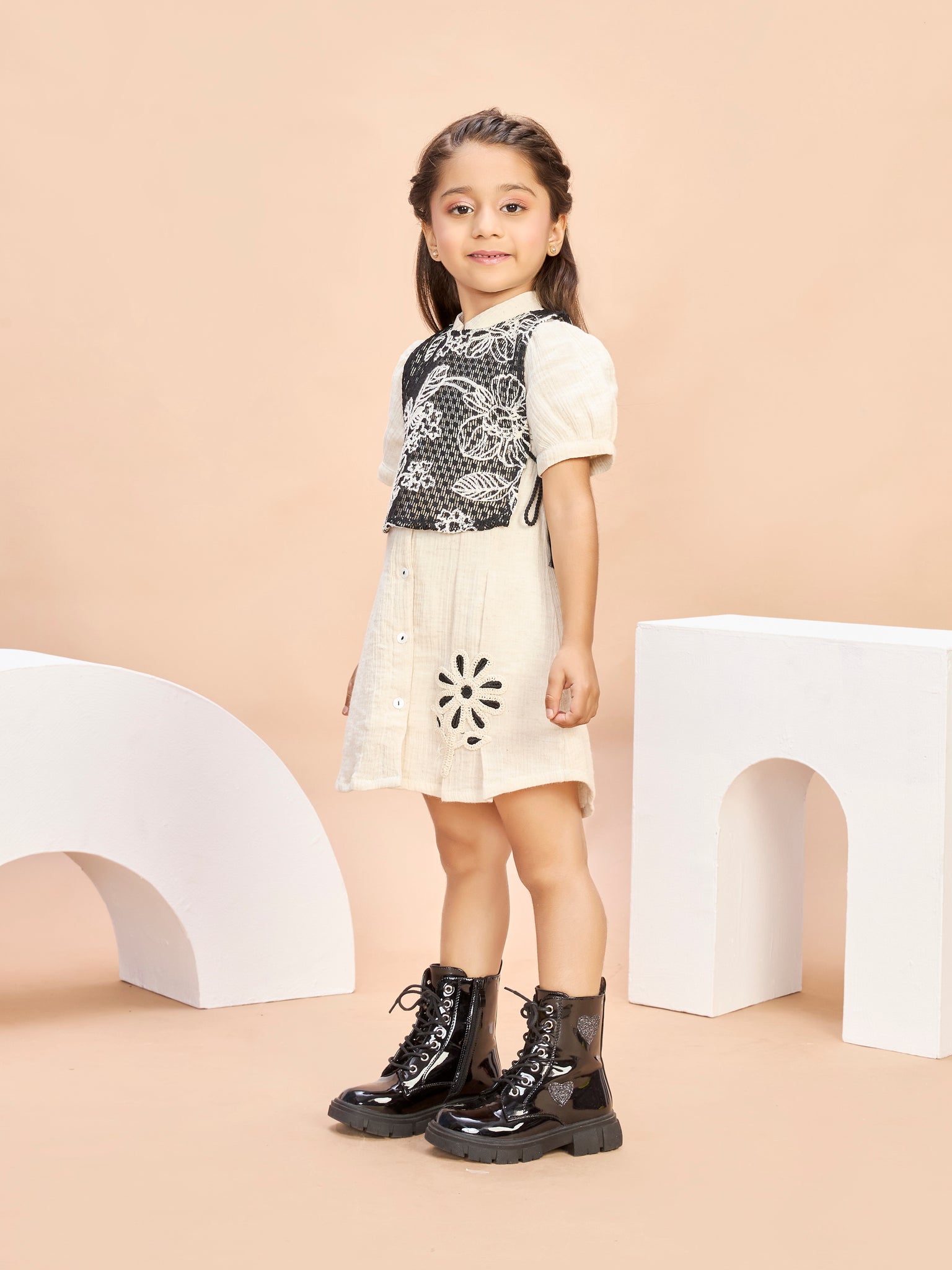 Girls Design Net Dress & Bib Top 21191 – Peppermint