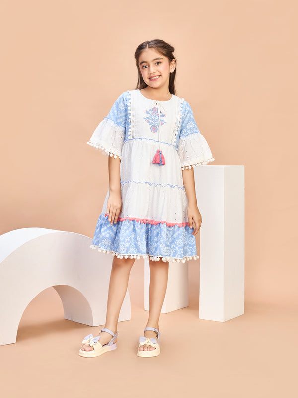Girls Embroidered Dress 21201