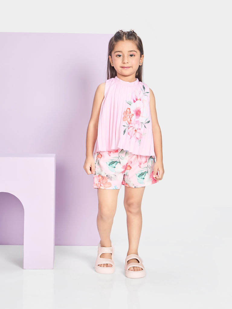 Girls Printed Shorts & Top 21212