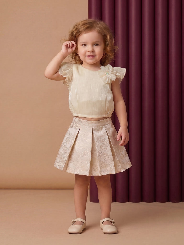 Girls Floral Skirt & Top 21215