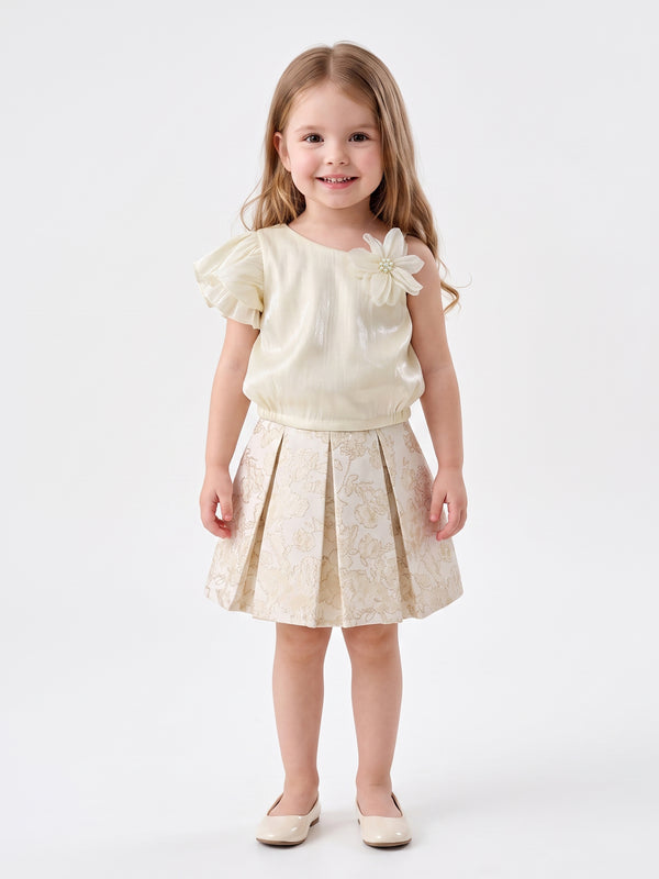 Girls Floral Skirt & Top 21215