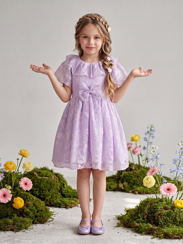 Girls Embroidered Dress 21220