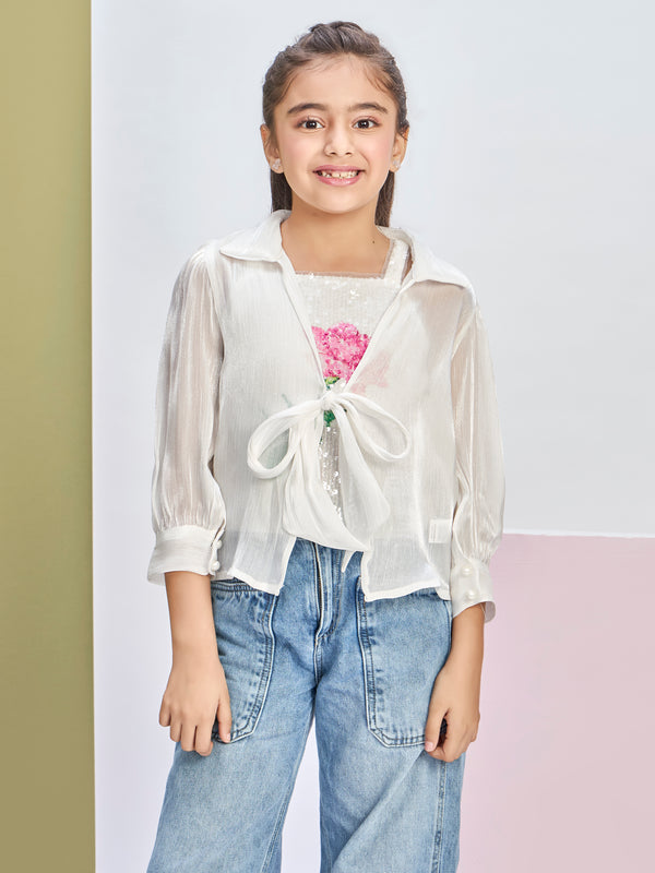 Girls Sequins Top & Jacket 21242