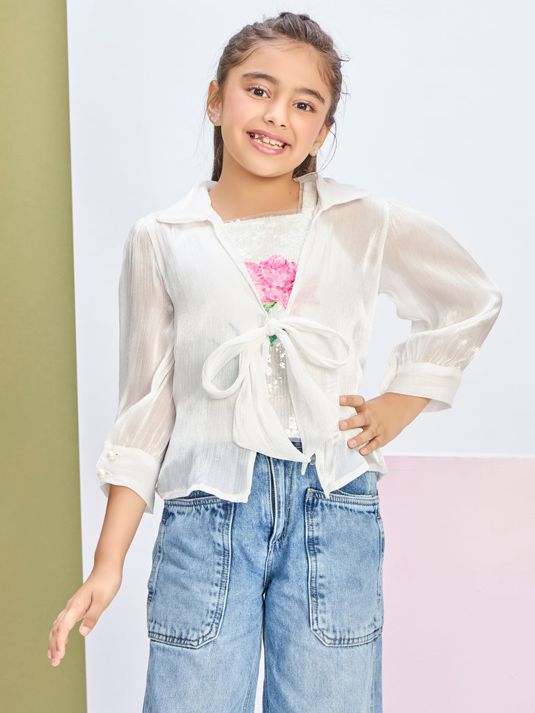 Girls Sequins Top & Jacket 21242