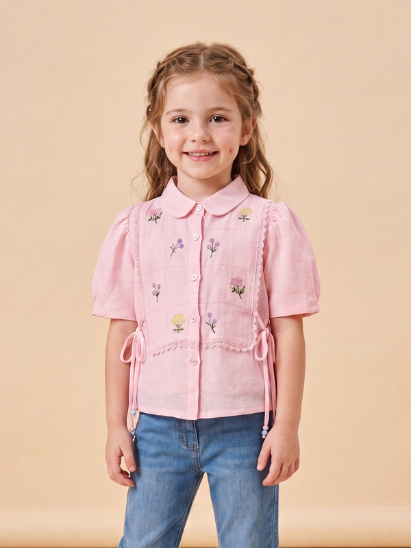 Girls Embroidered Top 21272