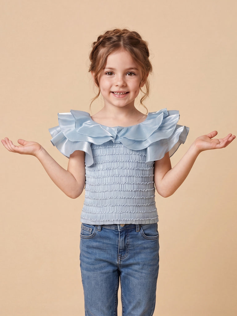 Girls Textured Top 21282