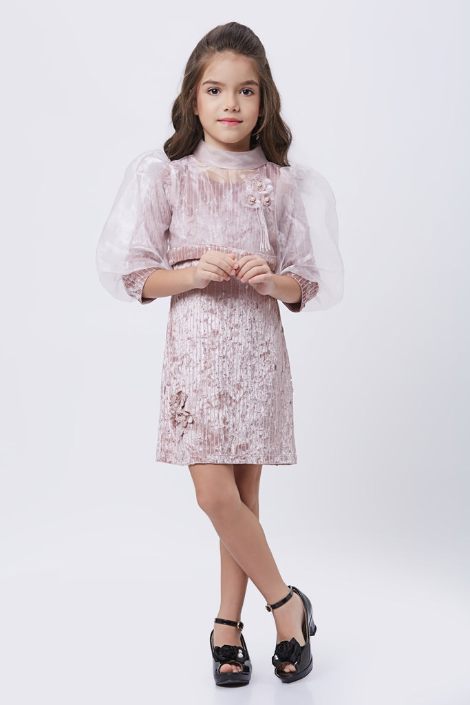 Girls Velvet Dress 16474