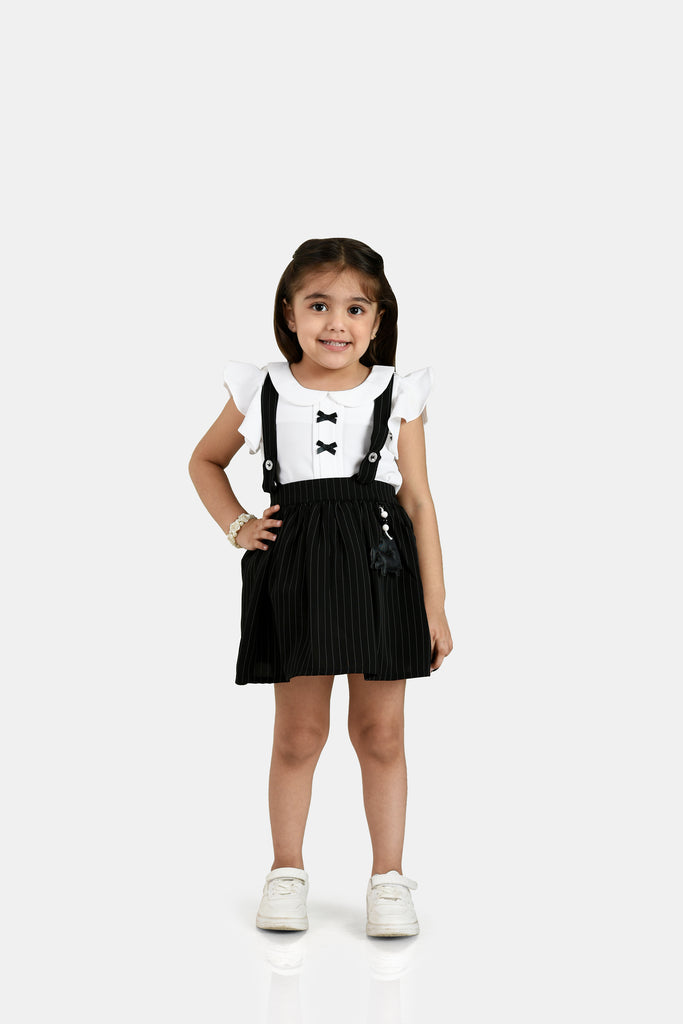 Girls Casual Dungaree with Top 18126
