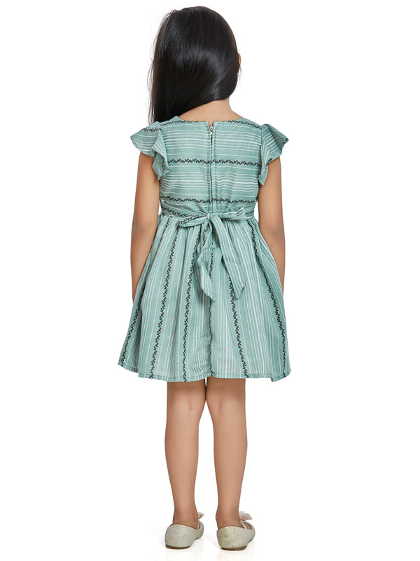Girls Striped Dress 18054