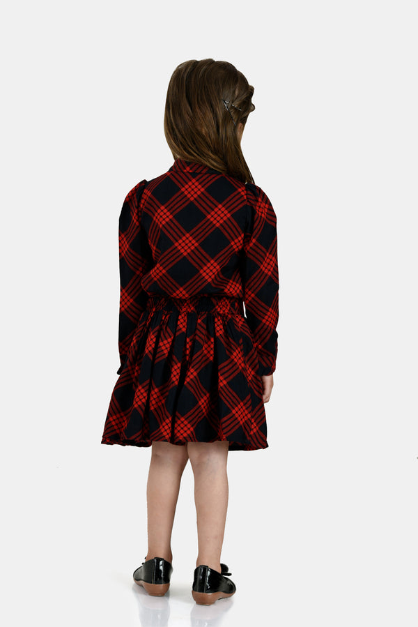 Girls Checkered Dress 18075