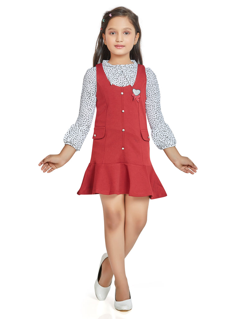 Girls Casual Dress with Top 18098