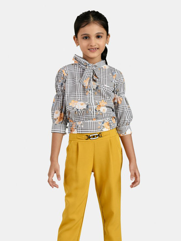Girls Abstract Print Bottom with Top 18122