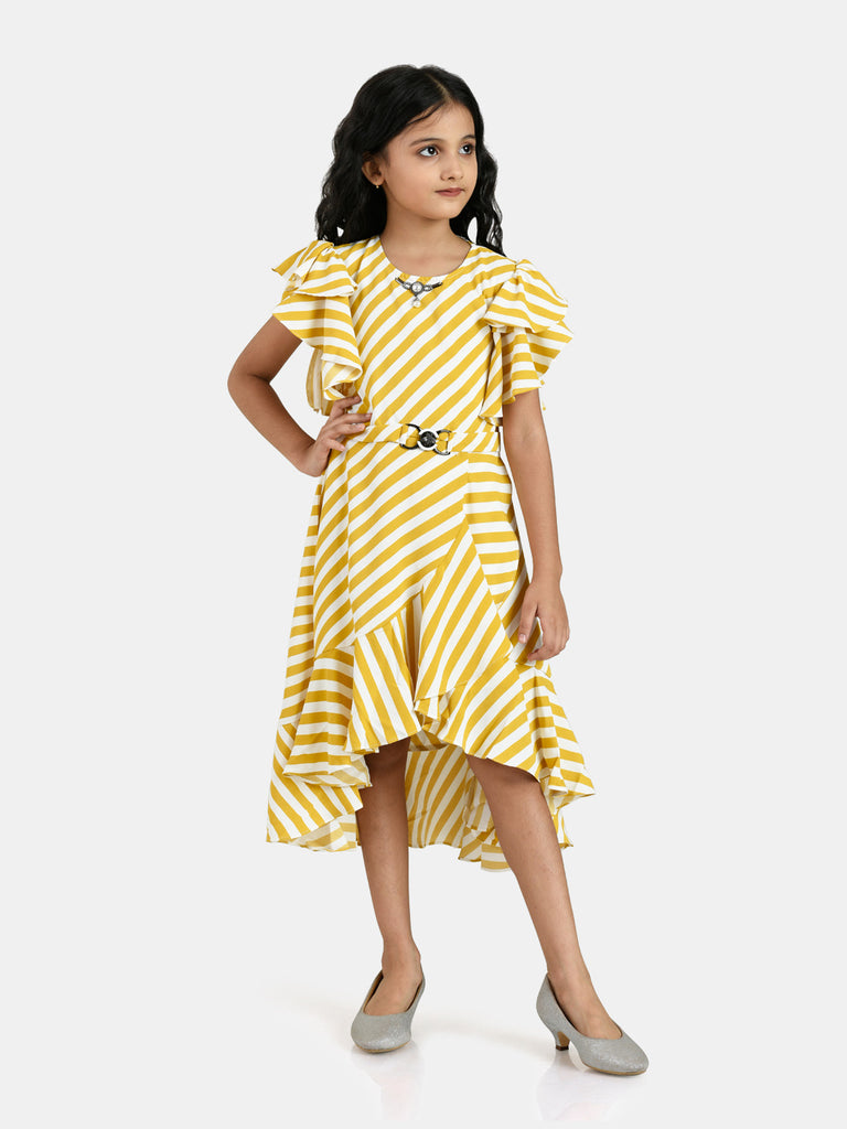 Girls Striped Dress 18202