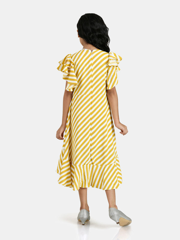 Girls Striped Dress 18202