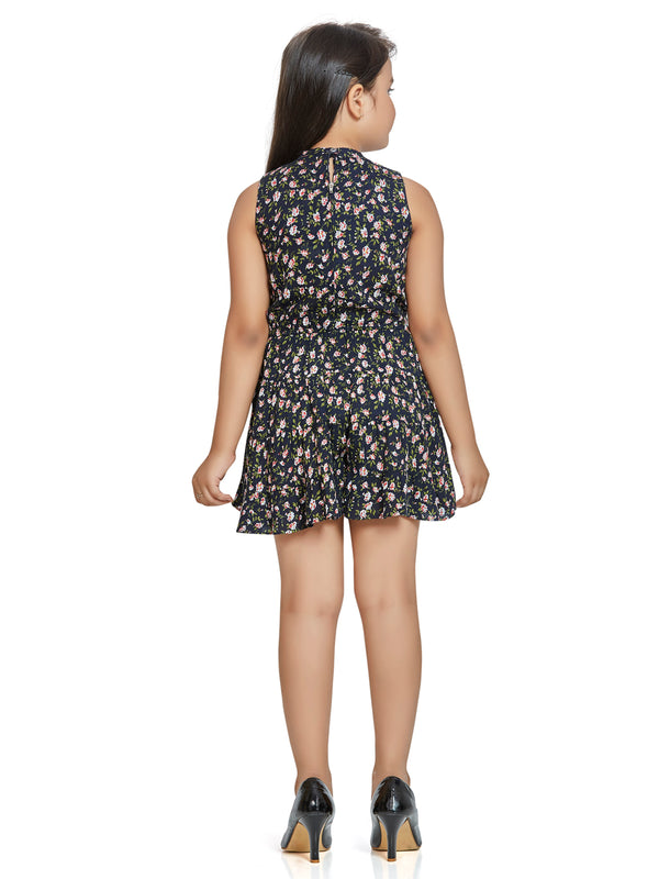 Girls Floral Print Jumpsuit 17698