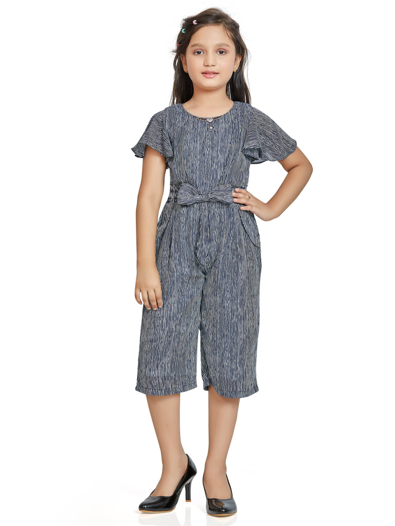 Girls Striped Jumpsuit 17707