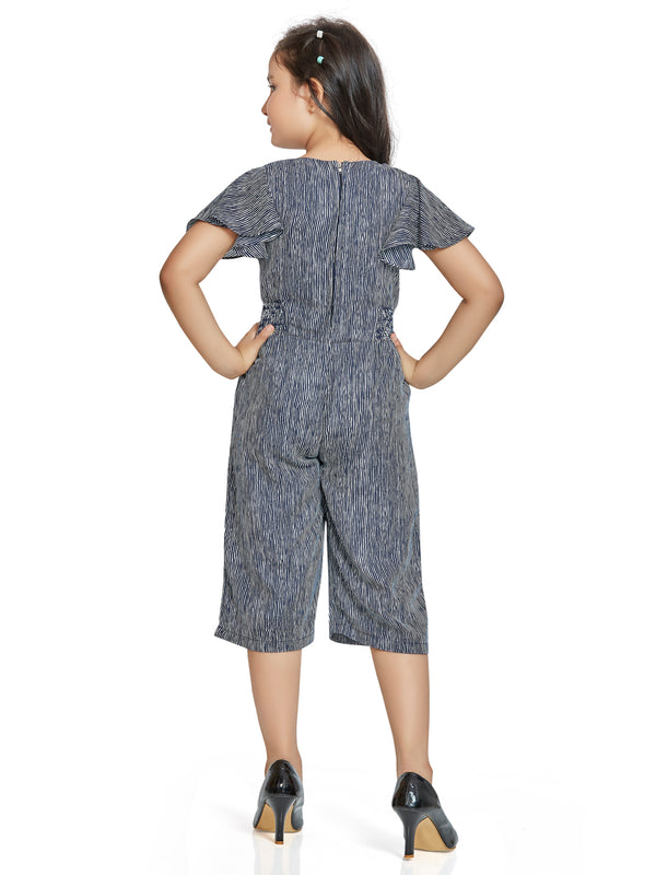 Girls Striped Jumpsuit 17707