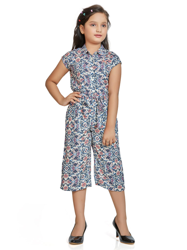 Girls Floral Print Jumpsuit 17719