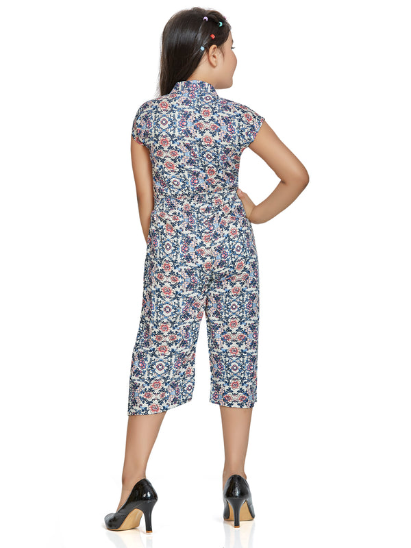 Girls Floral Print Jumpsuit 17719