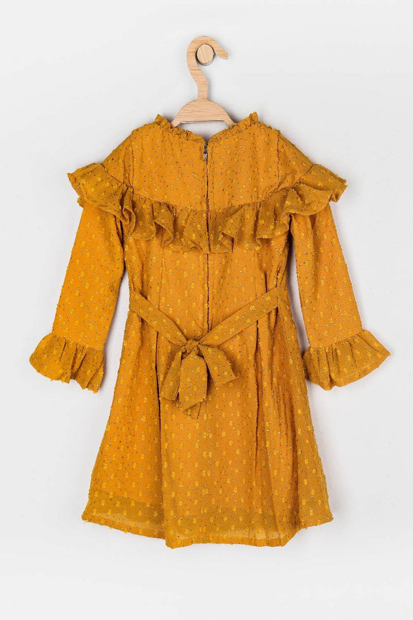 Peppermint Girls Textured Dress 10383 2