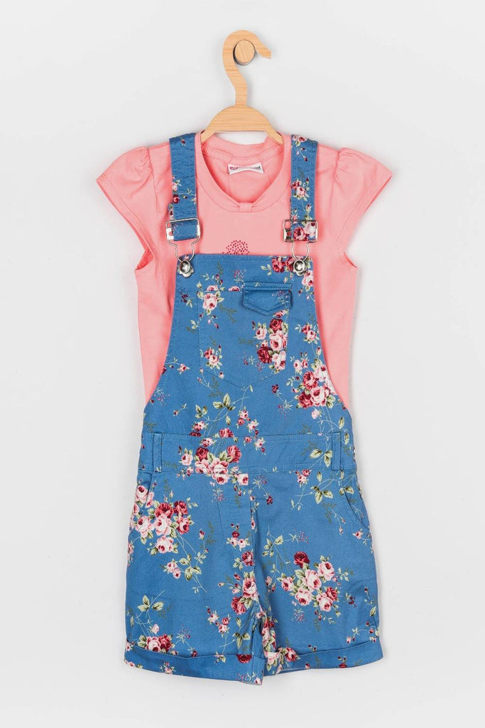 Peppermint Girls Washed Jumpsuit Top Set 11151 1