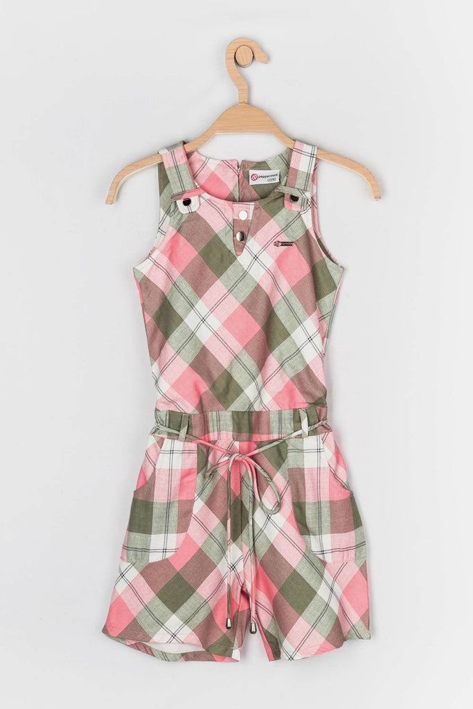 Peppermint Girls Printed Jumpsuit With Belt 11186 1