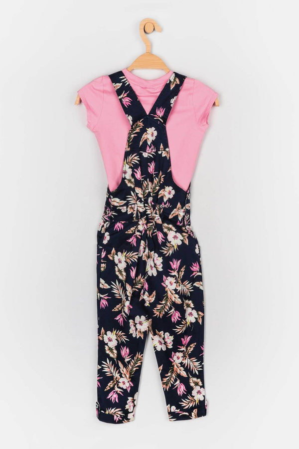 Peppermint Girls Printed Jumpsuit Top Set 11290 2