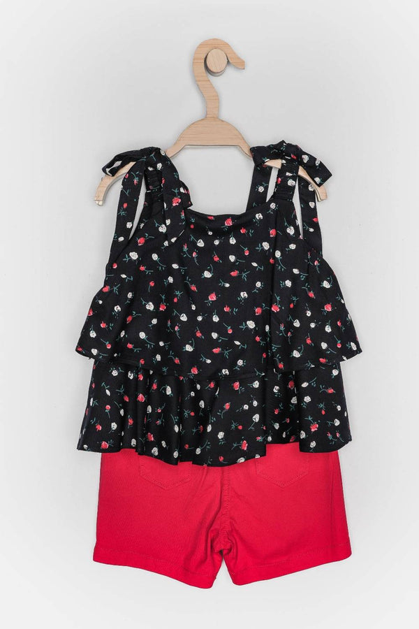 Peppermint Girls Printed Shorts Top Set 10990 2