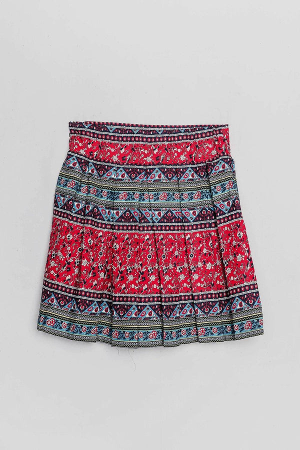 Peppermint Girls Printed Skirt 11266 2