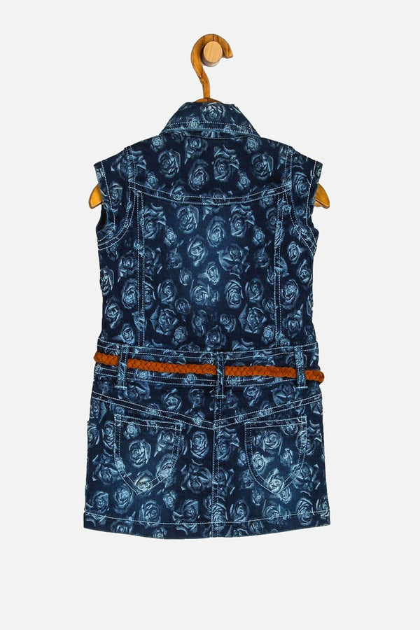 Peppermint Girls Washed Dress With Belt 4080 2