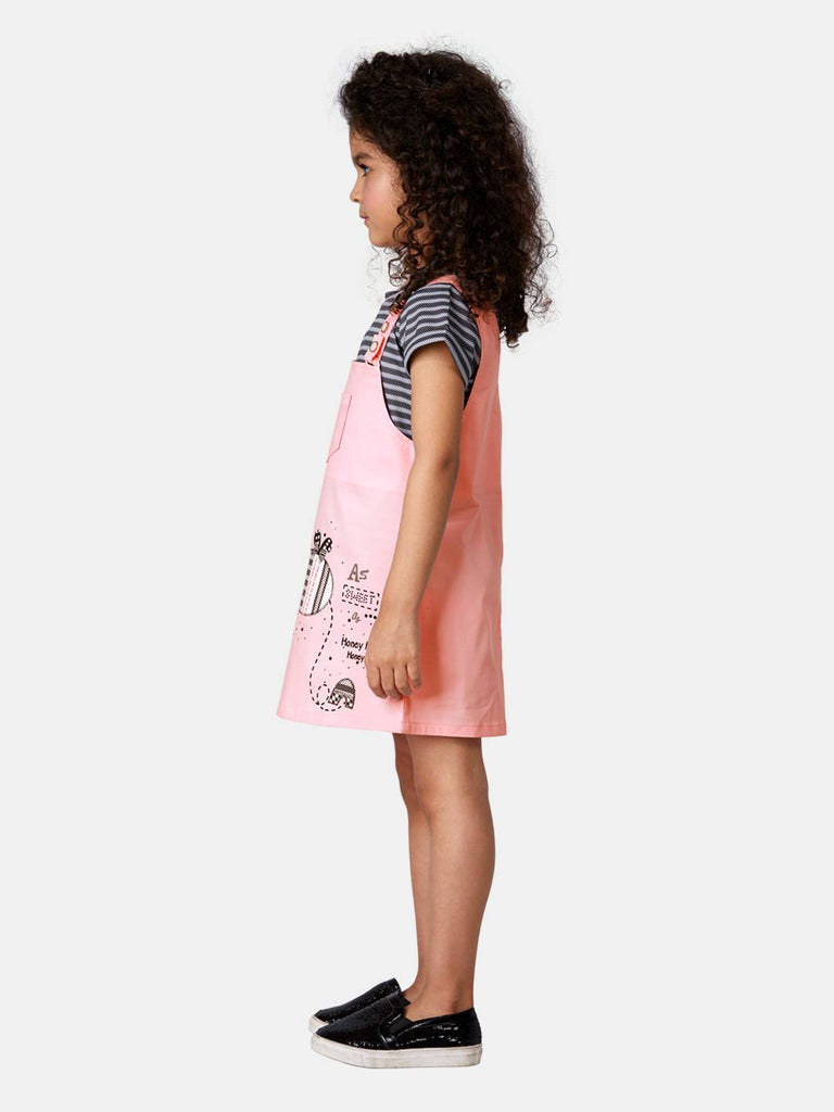Buy Peppermint Kids Pink Regular Fit Dress for Girls Clothing Online @ Tata  CLiQ