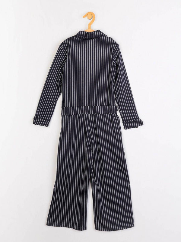 Peppermint Girls Navy Blue Bio Finish Jumpsuit 12697 2