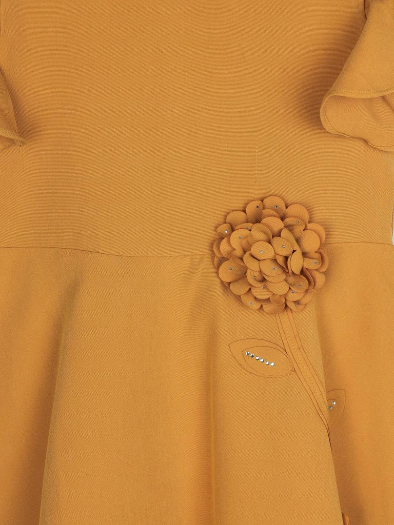 Girls Mustard Regular Dress 12711 | Peppermint