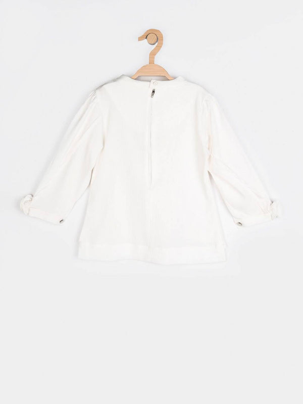 Peppermint Girls Off White Regular Top 12516 2