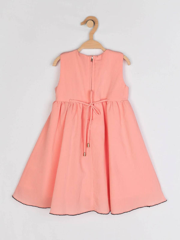 Peppermint Girls Peach Regular Dress 12269 2