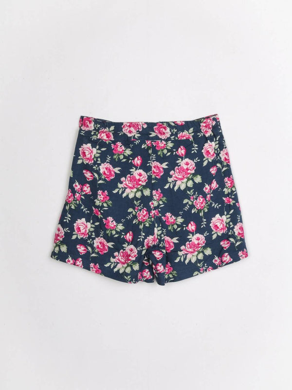 Peppermint Girls Blue Printed Shorts 12519 2