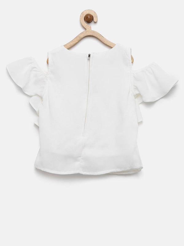 Peppermint Girls Off White Regular Top 12846 2
