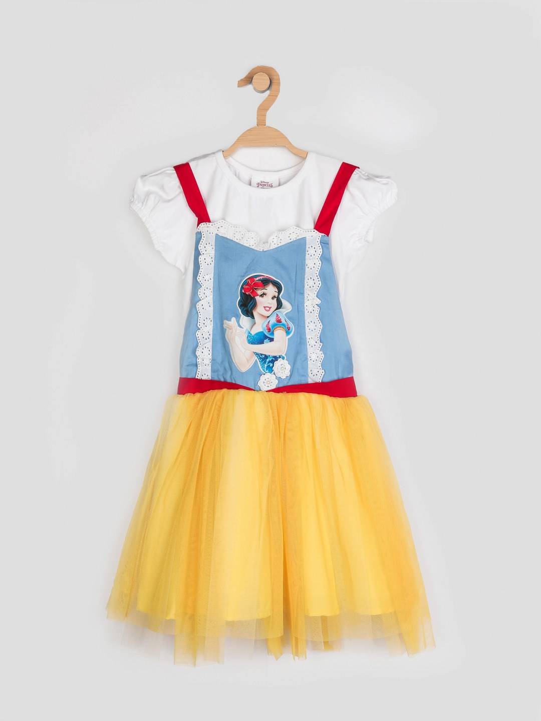 Girls Yellow Gold Regular Dungaree Top Set 12756 | Peppermint