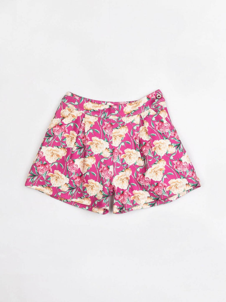 Peppermint Girls Pink Printed Shorts 12528 1