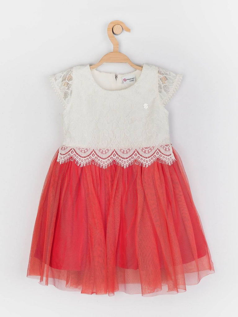 Peppermint Girls Peach Regular Dress 12313 1