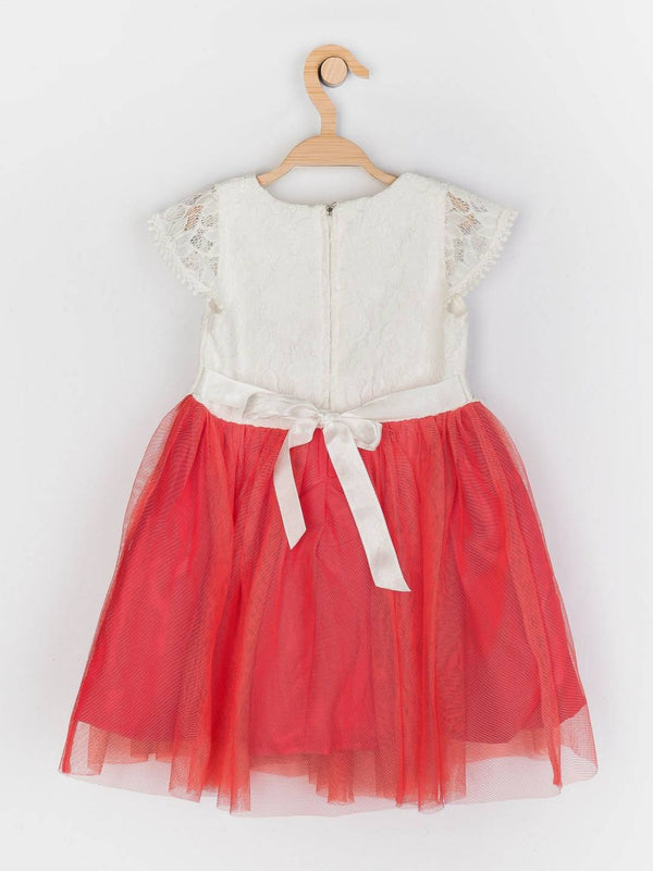 Peppermint Girls Peach Regular Dress 12313 2
